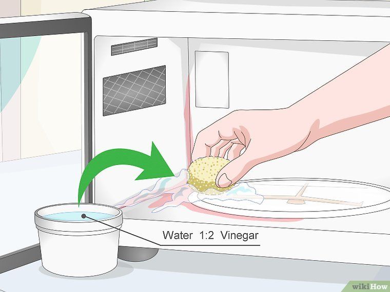 Как помыть микроволновку внутри