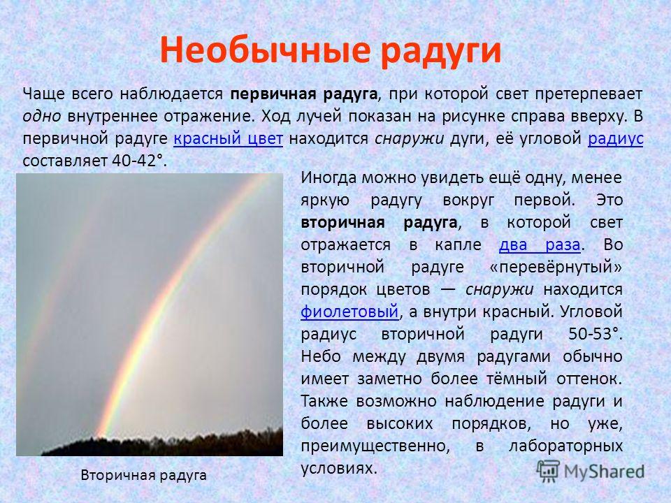 Информация о явлениях. Интересные факты о радуге. Доклад про радугу. Рассказать детям про радугу. Объясните такое явление :Радуга.