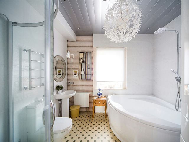 внутренняя отделка ванной комнаты в стиле минимализм