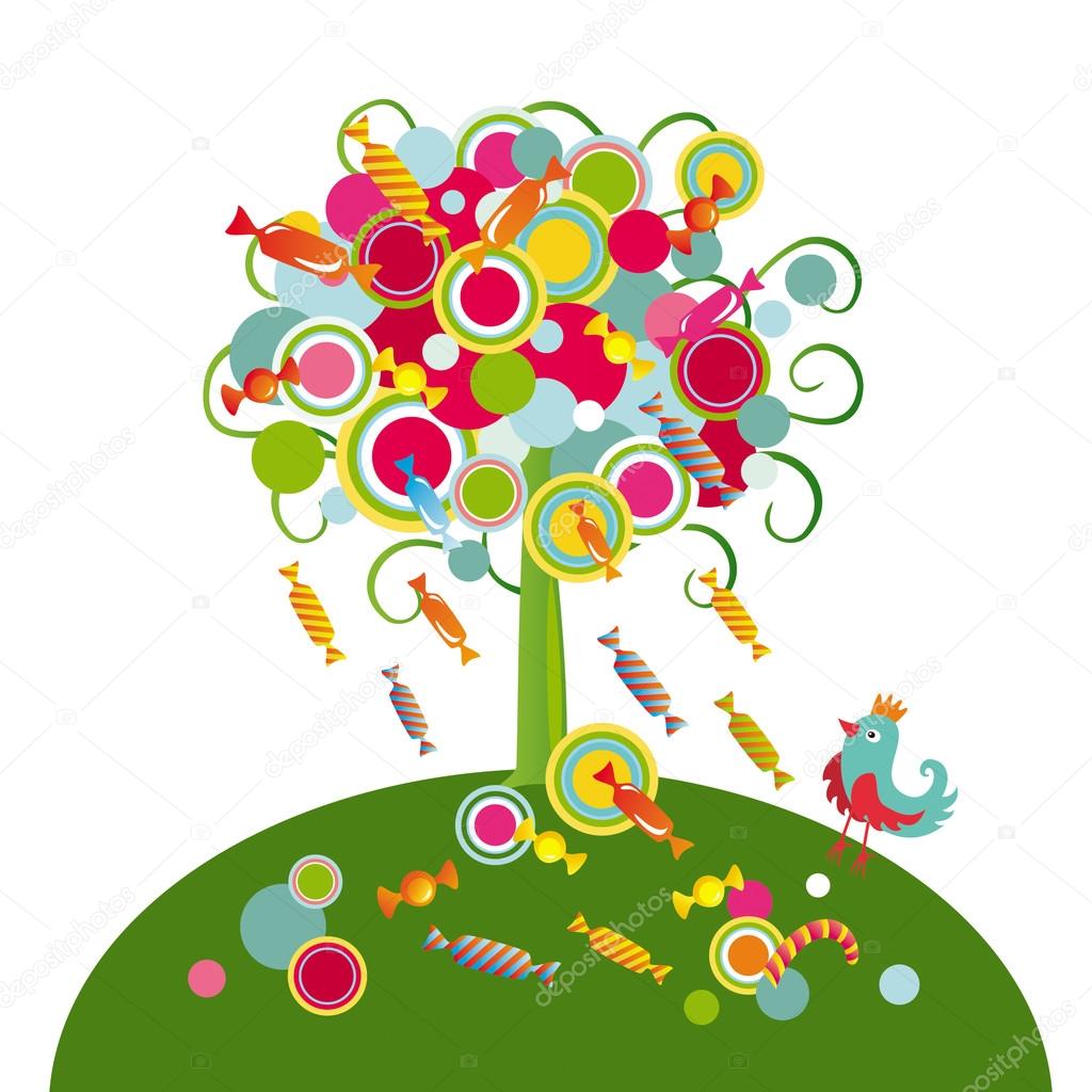 Сказочное дерево с конфетами