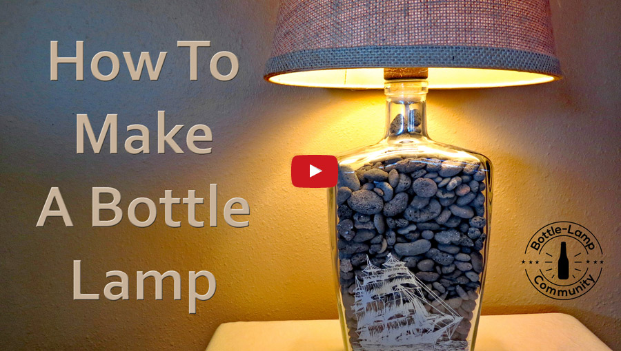 Watch our newest how-to bottle lamp video. 