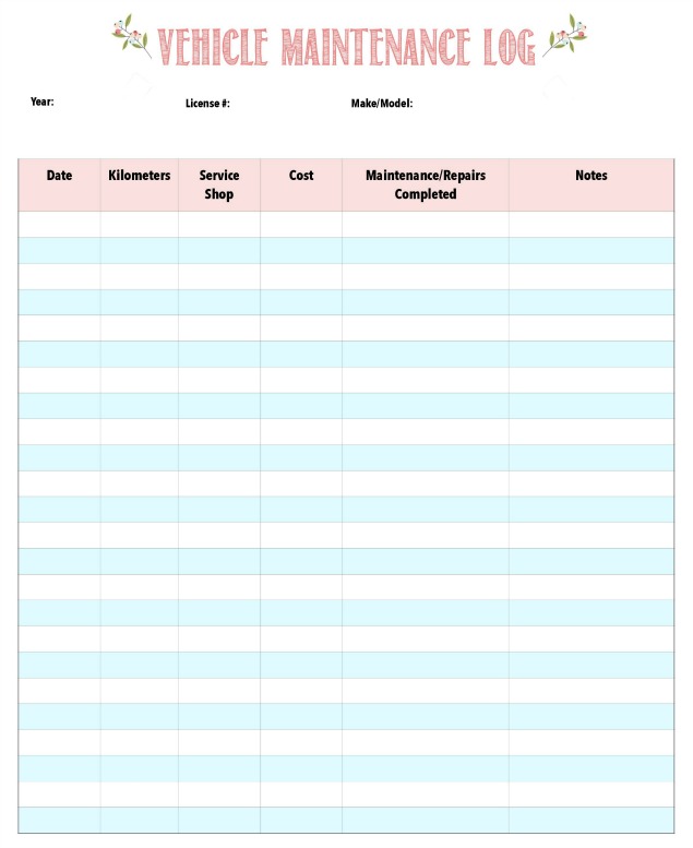 How to Prepare Your Vehicle for Winter Free printable vehicle maintenance and repair checklist