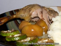 Duck Baked with Apples