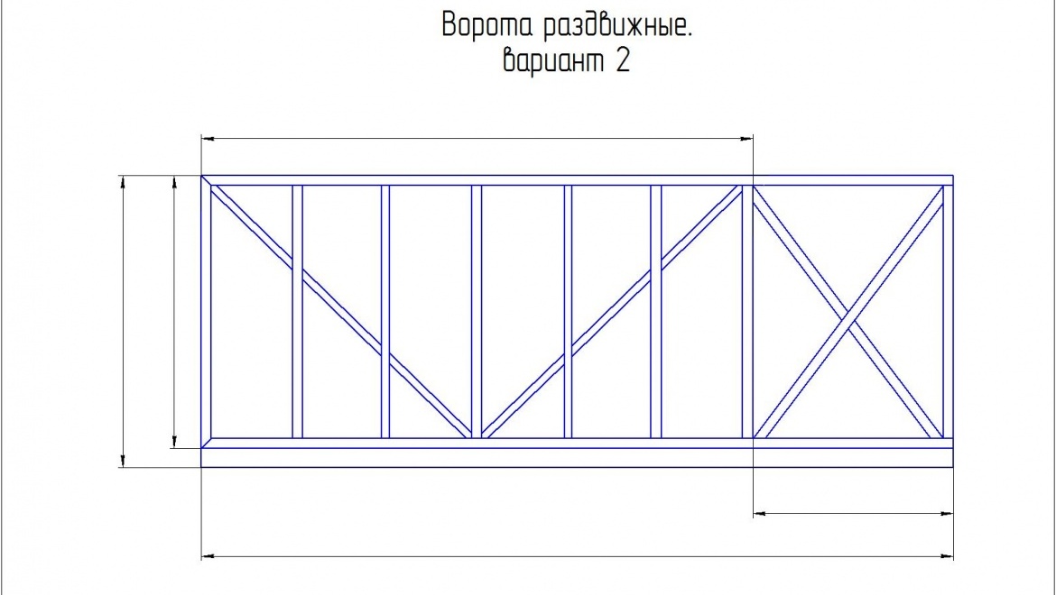 Чертеж раздвижных