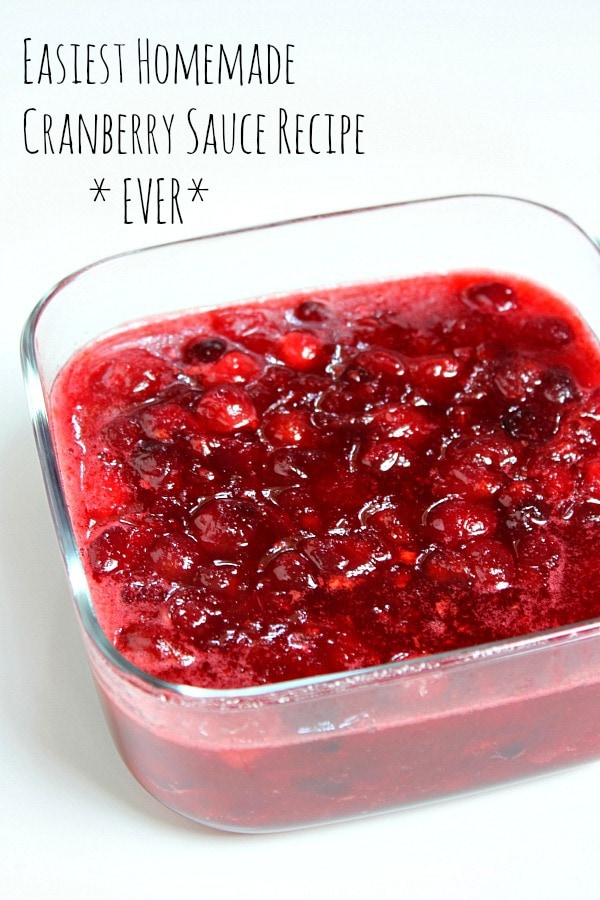 Easiest Homemade Cranberry Sauce Recipe Ever - RecipeGirl.com