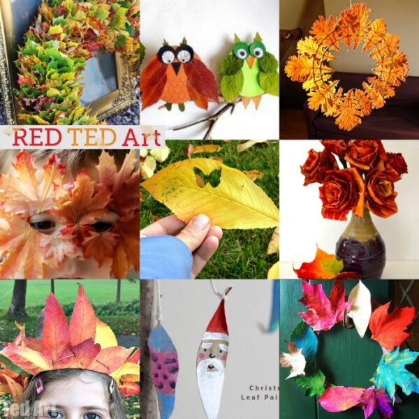 20 Wonderful Leaf Crafts for Autumn - so many beautiful ideas here. Perfect for celebrating autumn or incorporating into your Thanksgiving decor and activities. #leaves #leaf #leafcrafts #autumn #fall #leafcraftsforkids #craftsfor